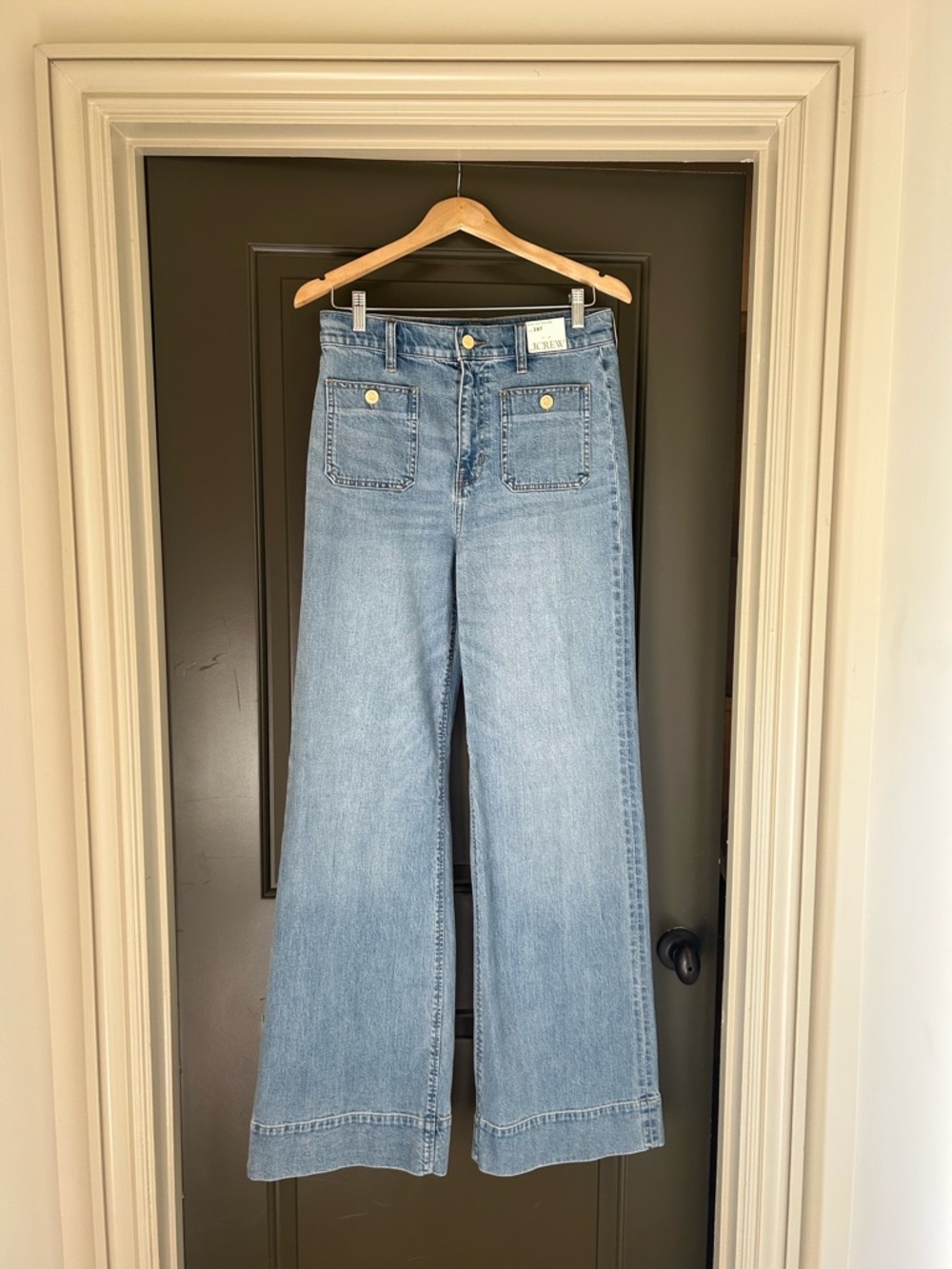 J. Crew Wide Leg Trouser Jean - Size 28 tall - NWT